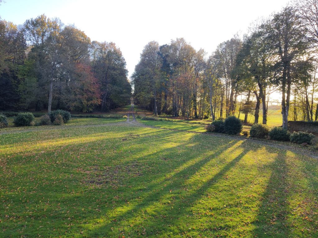 l'avenue et l'arrivée au château